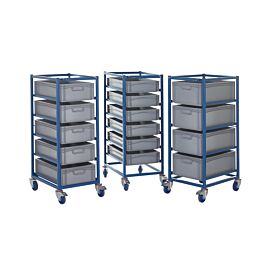 Tray Racks complete with Containers