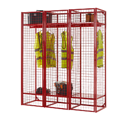Wire Mesh Storage Compartments - Single Sided Unit