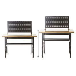 Mammoth Adjustable Height Workbench with Louvre Panel